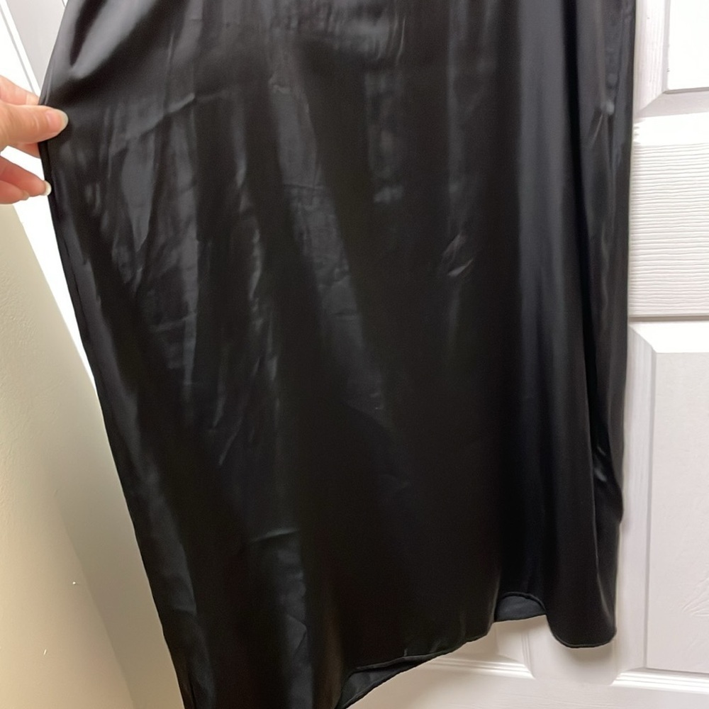 Old Navy | Black | Cowl Neck | Spaghetti Strap | Satin | Slip Dress | Size S - Picture 8 of 17